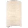 5_Justice Design Tebbe 10" High Cream Linen Wall Sconce more views