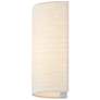 6_Justice Design Tebbe 10" High Cream Linen Wall Sconce more views