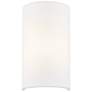1_Justice Design Textile 10" High White Linen Cylinder Wall Sconce