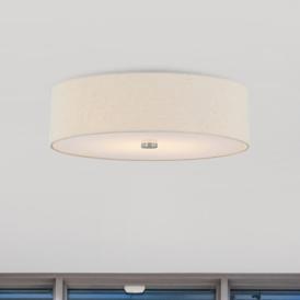 Justice Design Textile 30" Brushed Nickel Cream Shade Ceiling Light Justice Design Textile 30" Brushed Nickel Cream Shade Ceiling Light