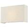 Justice Design Textile 8" High Cream Linen Wall Sconce
