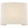 3_Justice Design Textile 9 3/4" High Cream ADA Wall Sconce more views