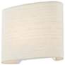 4_Justice Design Textile 9 3/4" High Cream ADA Wall Sconce more views