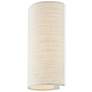 5_Justice Design Textile 9 3/4" High Cream ADA Wall Sconce more views