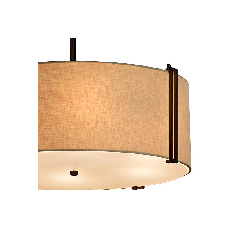 Image 3 Justice Design Textile Reveal 24 1/2 inch Modern Dark Bronze Pendant Light more views