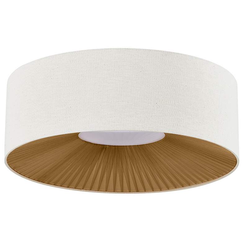 Image 5 Justice Design Warren 18"W Matte Black Drum Ceiling Light more views