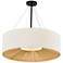 Justice Design Warren 36"W Matte Black Drum Pendant Light