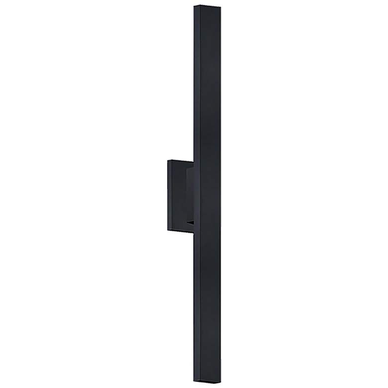 Image 1 Justice Design Zarai 36" High ADA Matte Black LED Outdoor Wall Light