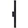 Justice Design Zarai 36" High ADA Matte Black LED Outdoor Wall Light