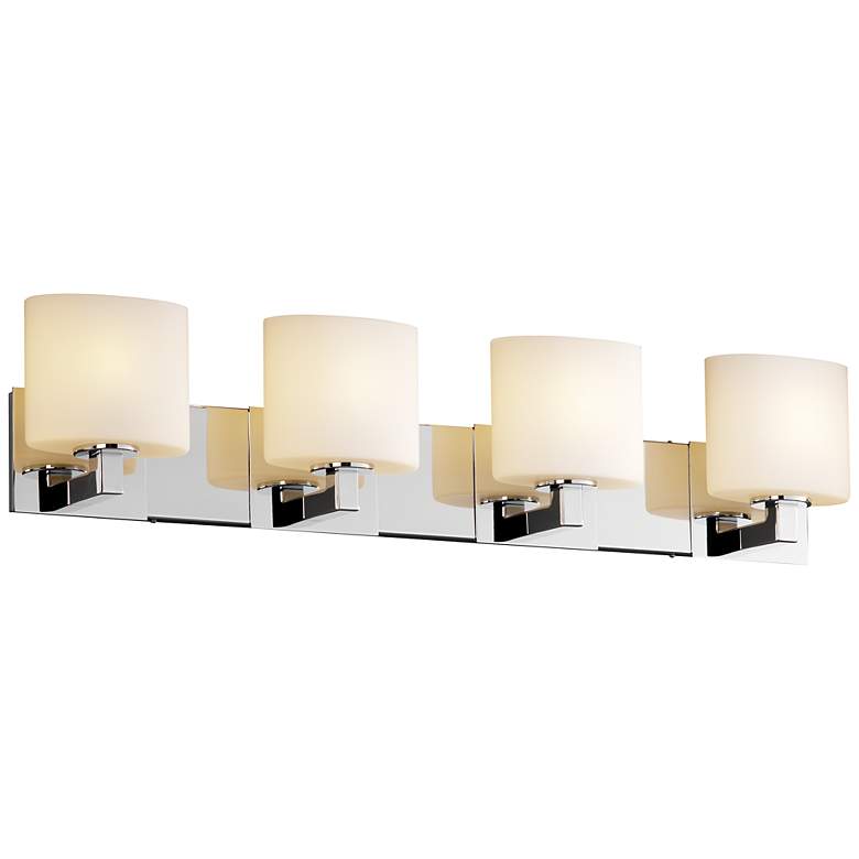 Image 1 Justice Fusion 33 1/4" Wide Chrome Bathroom Light