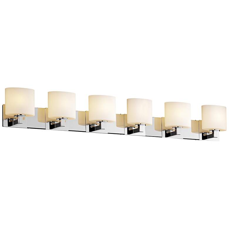 Image 1 Justice Fusion 56 1/2" Wide Chrome Bathroom Light