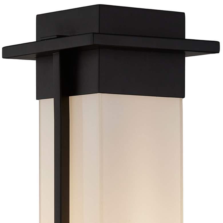 Image 2 Justice Fusion™ Pacific 18" High Matte Black LED Post Light more views