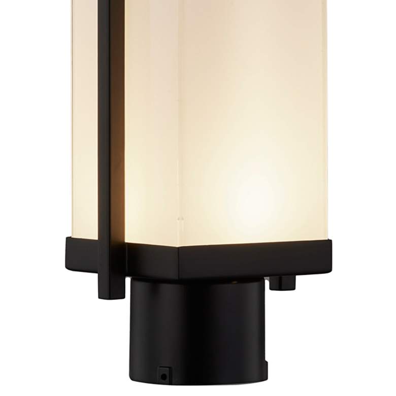 Image 3 Justice Fusion™ Pacific 18" High Matte Black LED Post Light more views