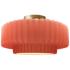 Justice Radiance 14 1/2" Brushed Brass Blush Pink LED Ceiling Light