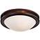 Justin 13 1/4" Wide Bronze Ceiling Light