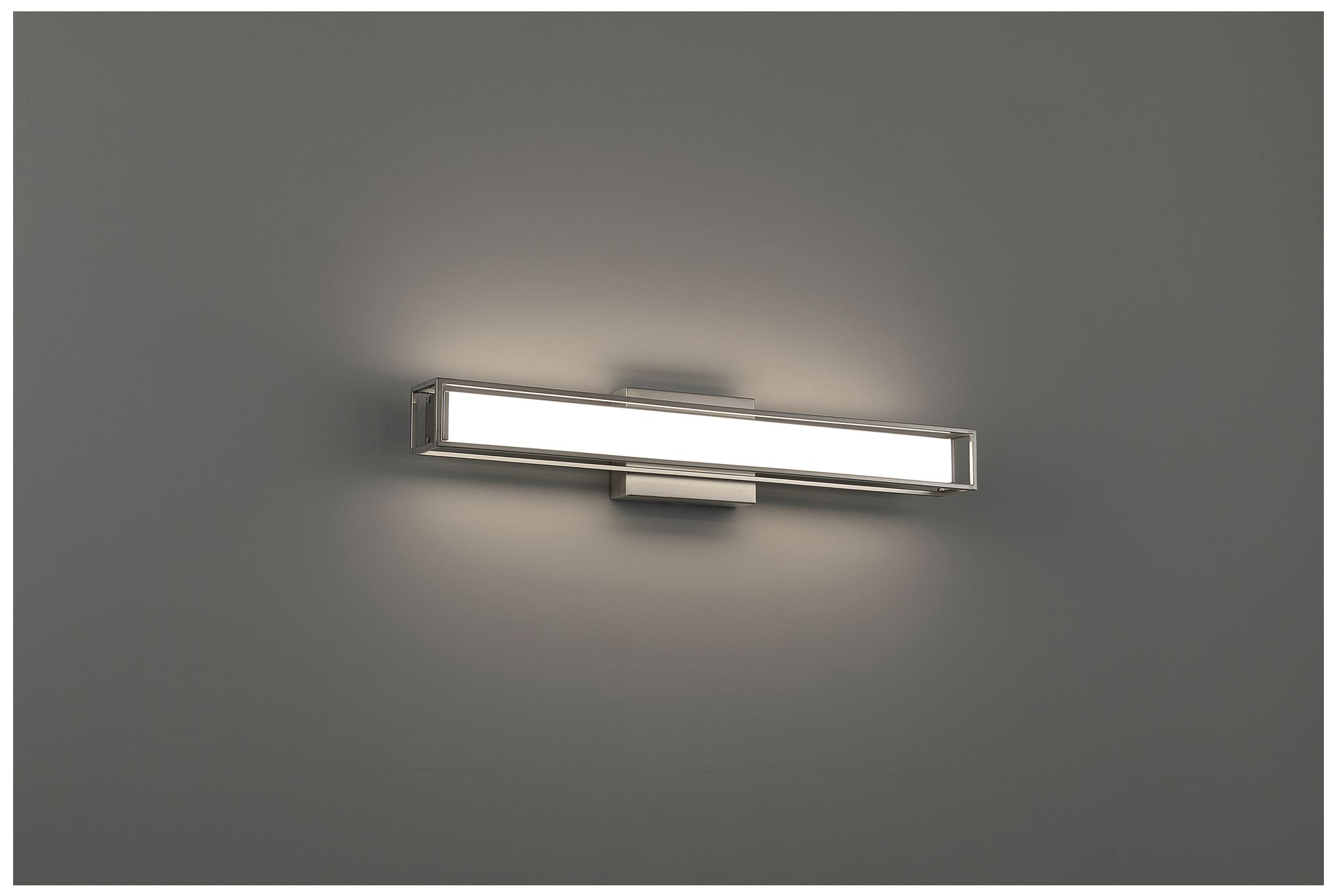 Image 3 Justine 24" Wide Brushed Steel LED Bath/Vanity more views