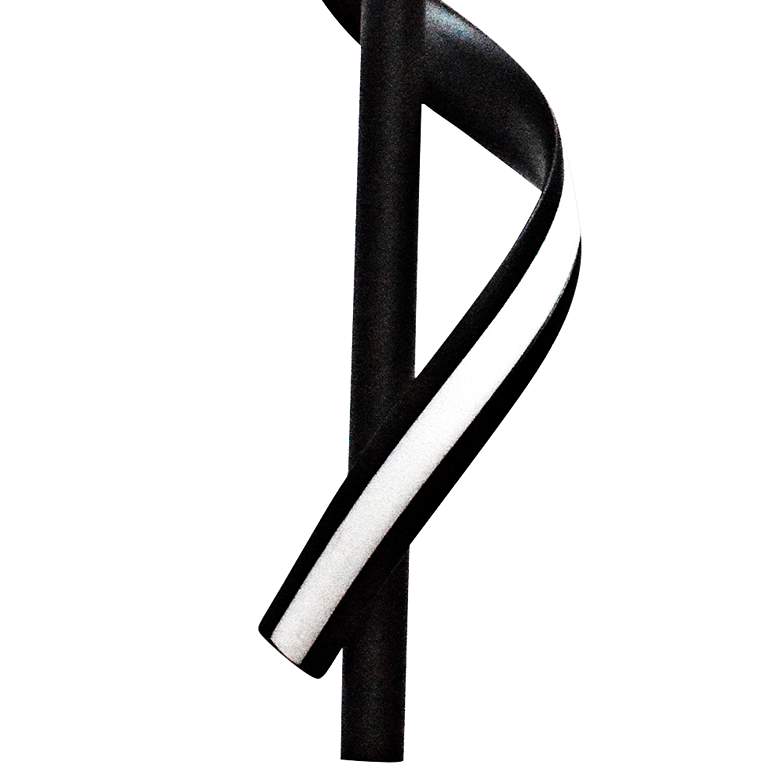 Image 3 Justine 3 1/4" Wide Matte Black LED Mini Pendant more views