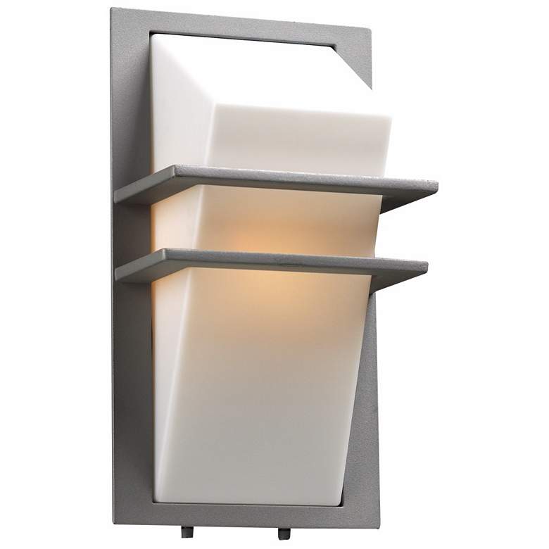 Image 1 Juventas 13 1/2 inch High Silver Outdoor Wall Light