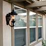 Carriage House 20" High Upbridge Arm Outdoor Wall Light in scene