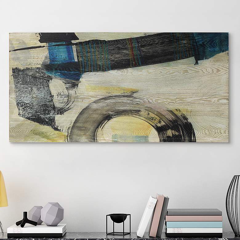 Image 1 Kabuki II 48" High Giclee Printed Wood Wall Art
