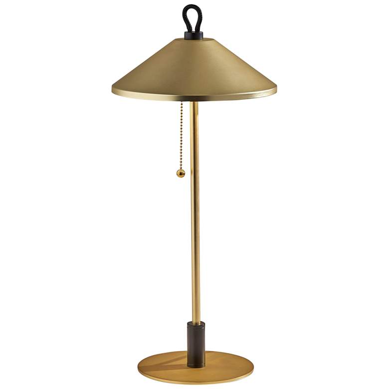 Image 1 Kaden 19 3/4" High Brass Metal LED Accent Table Lamp
