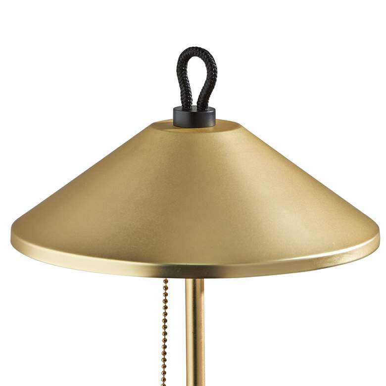 Image 2 Kaden 19 3/4" High Brass Metal LED Accent Table Lamp more views