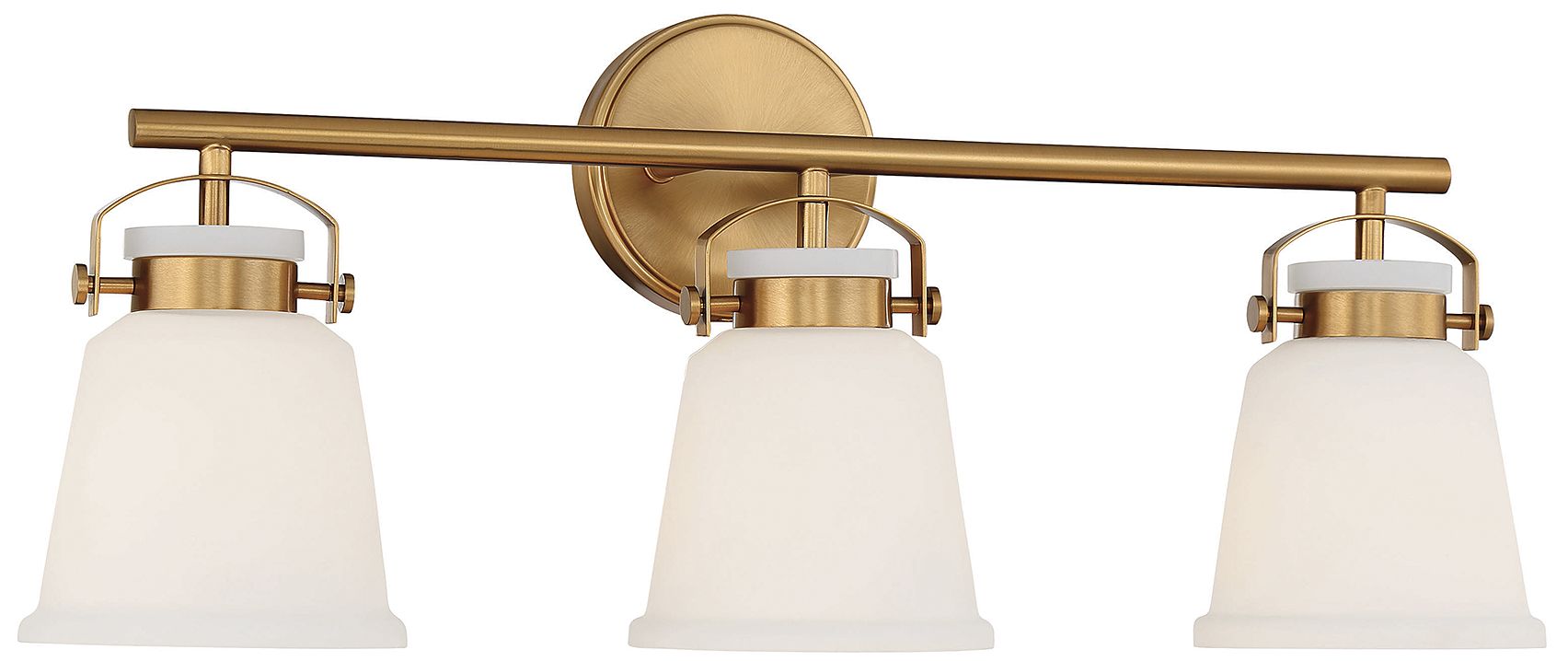 Image 3 Kaden 3-Light Bathroom Vanity Light in Warm Brass more views
