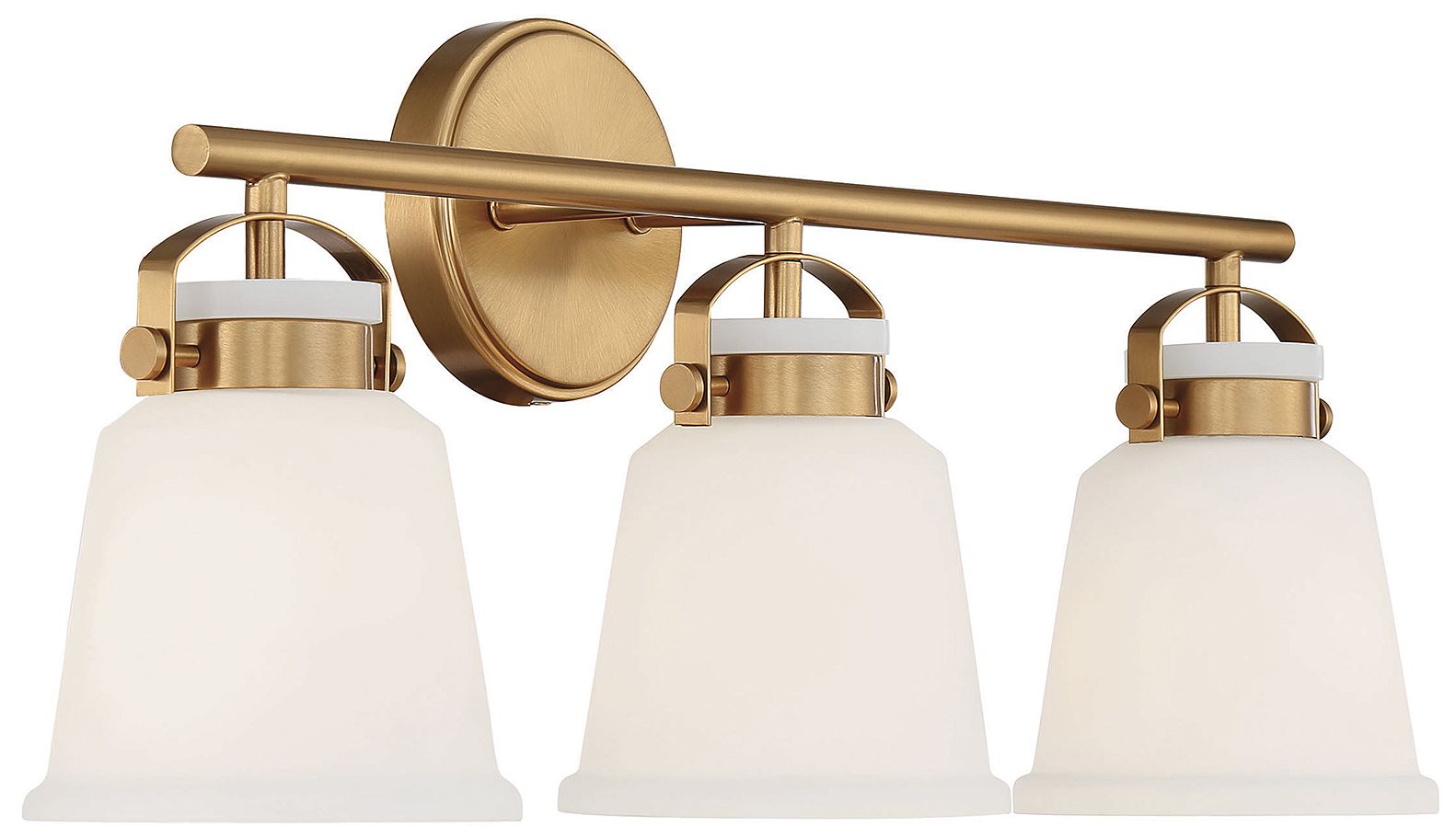 Image 4 Kaden 3-Light Bathroom Vanity Light in Warm Brass more views