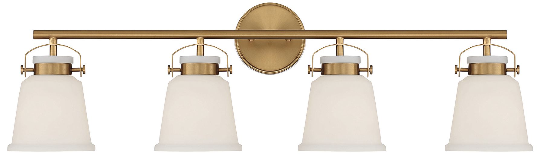Kaden 4-Light Bathroom Vanity Light in Warm Brass