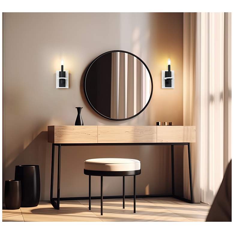 Image 2 Kaden by Z-Lite Matte Black 1 Light Wall Sconce more views