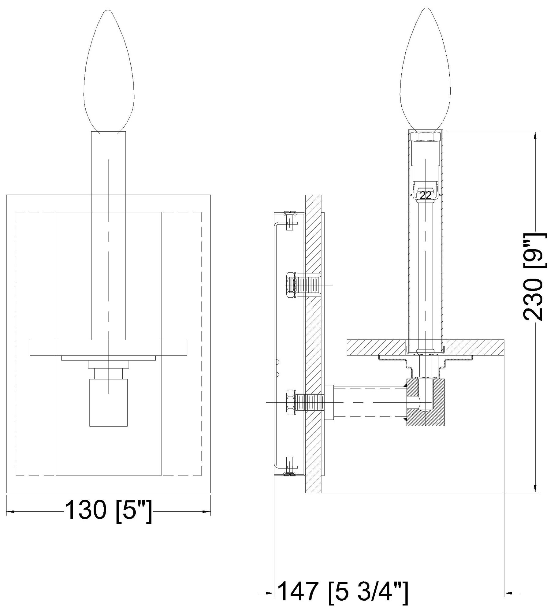 Kaden by Z-Lite Matte Black 1 Light Wall Sconce