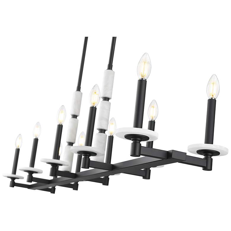 Image 6 Kaden by Z-Lite Matte Black 10 Light Linear Chandelier more views