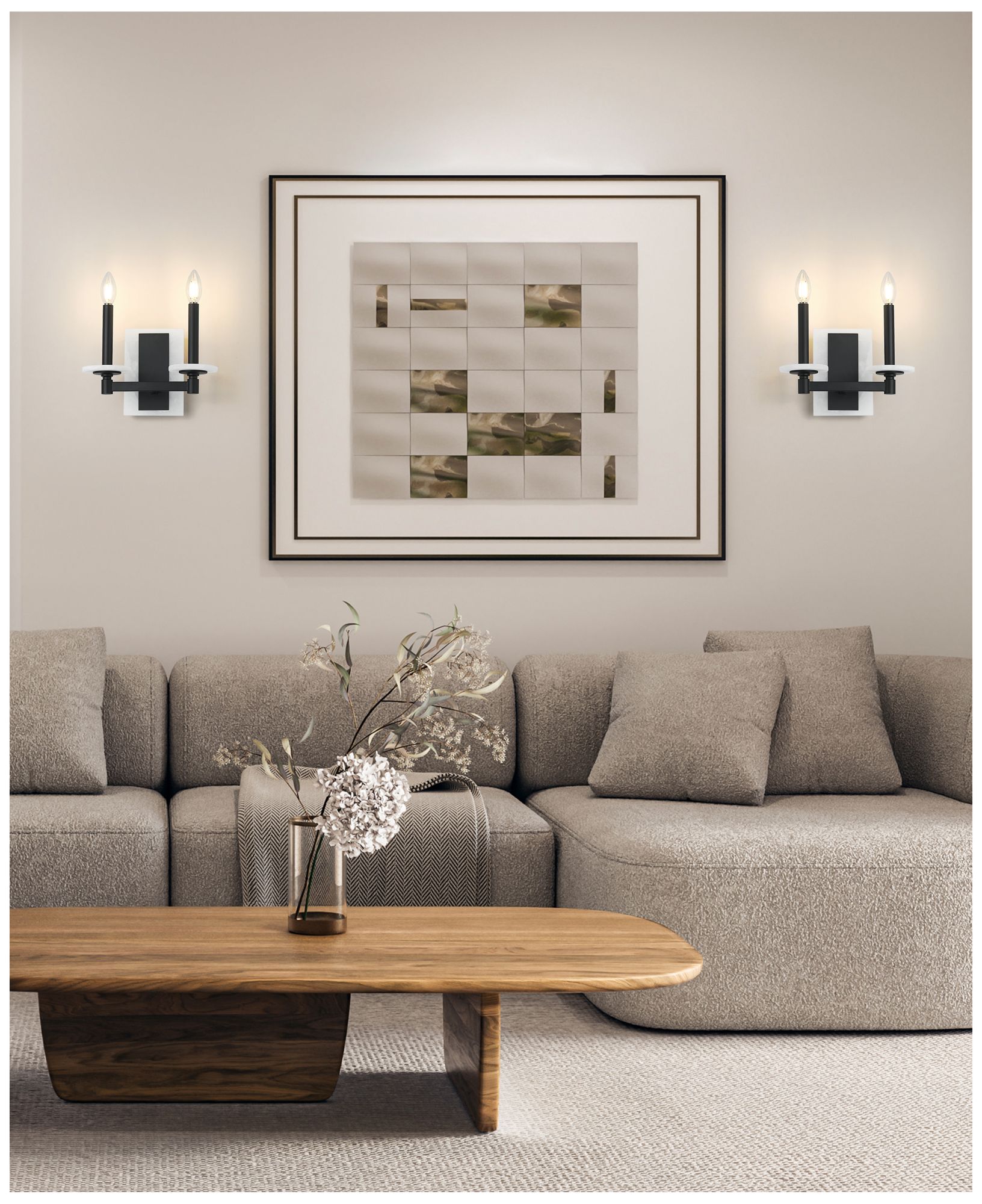 Image 2 Kaden by Z-Lite Matte Black 2 Light Wall Sconce more views