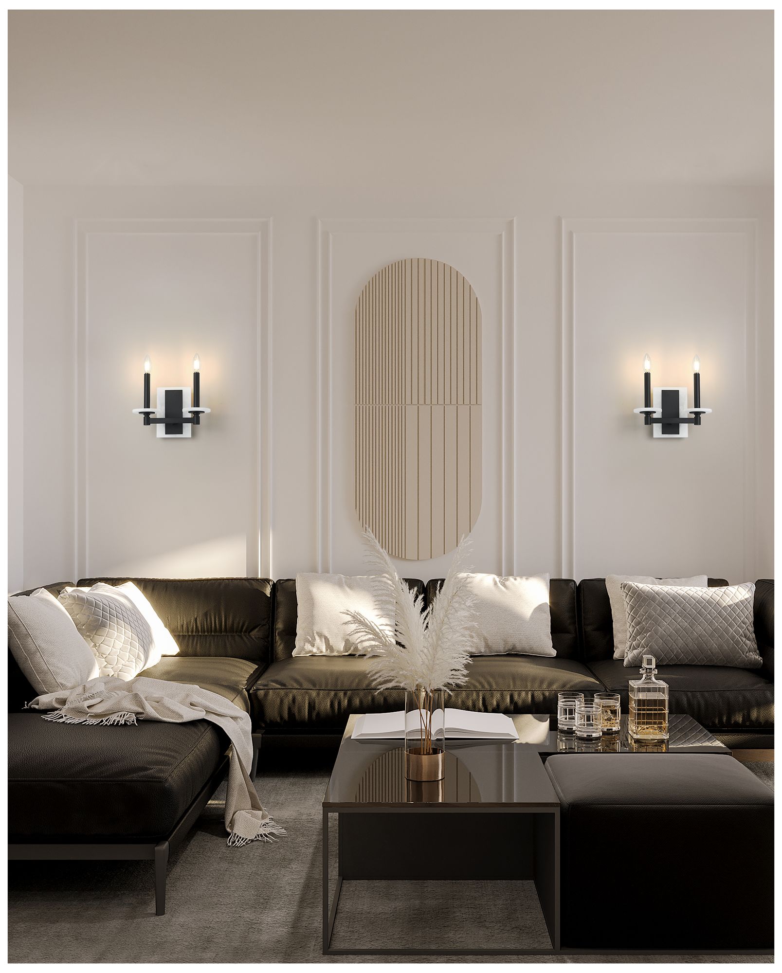 Image 3 Kaden by Z-Lite Matte Black 2 Light Wall Sconce more views