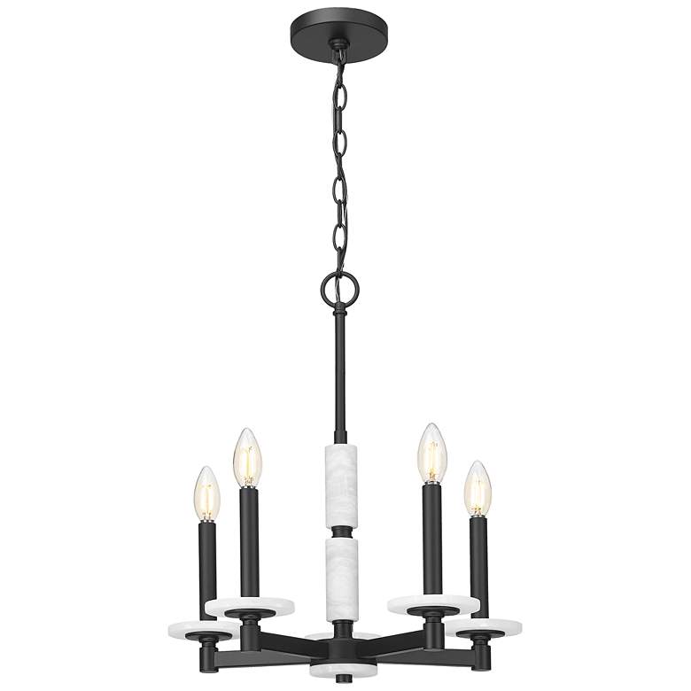 Image 1 Kaden by Z-Lite Matte Black 5 Light Chandelier