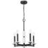 Kaden by Z-Lite Matte Black 5 Light Chandelier