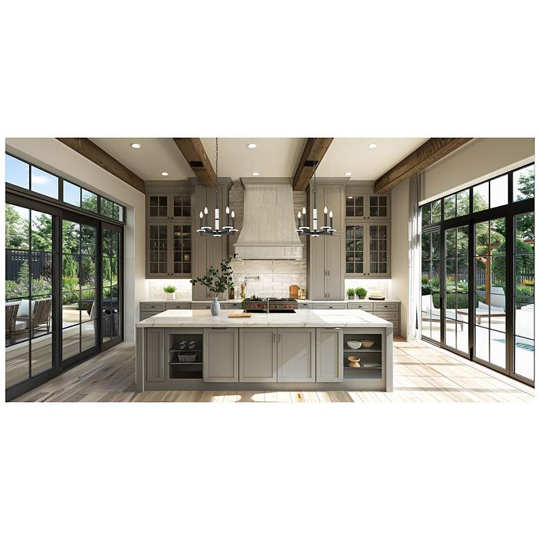 Image 3 Kaden by Z-Lite Matte Black 5 Light Chandelier more views