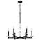 Kaden by Z-Lite Matte Black 6 Light Chandelier