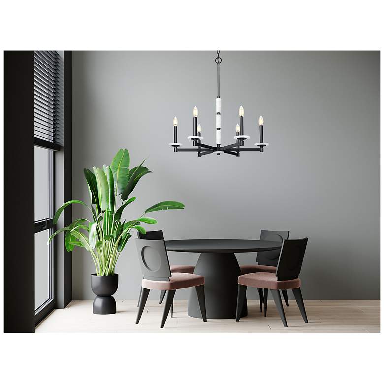 Image 2 Kaden by Z-Lite Matte Black 6 Light Chandelier more views