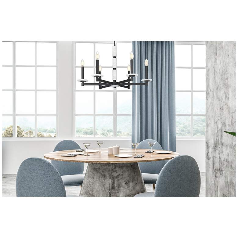 Image 3 Kaden by Z-Lite Matte Black 6 Light Chandelier more views