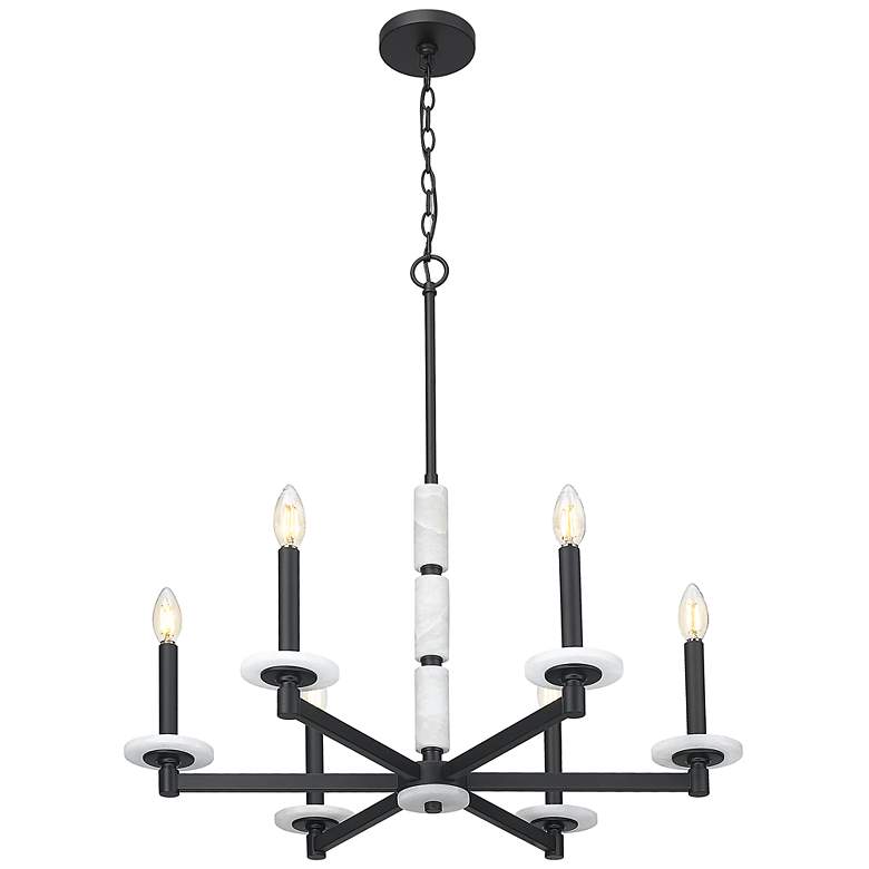 Image 4 Kaden by Z-Lite Matte Black 6 Light Chandelier more views
