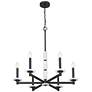 4_Kaden by Z-Lite Matte Black 6 Light Chandelier more views