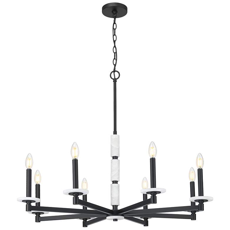 Image 1 Kaden by Z-Lite Matte Black 8 Light Chandelier