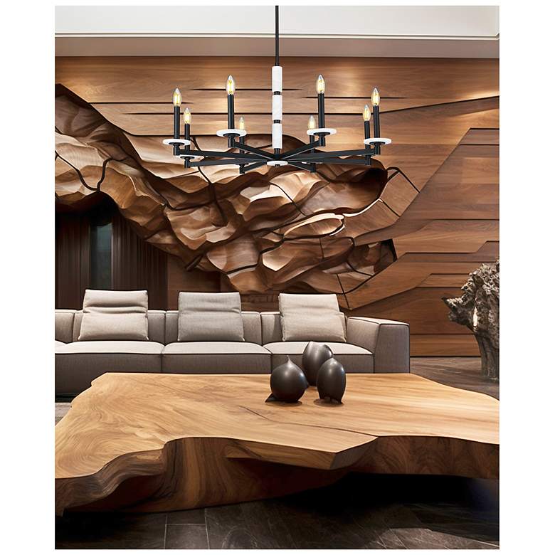 Image 2 Kaden by Z-Lite Matte Black 8 Light Chandelier more views