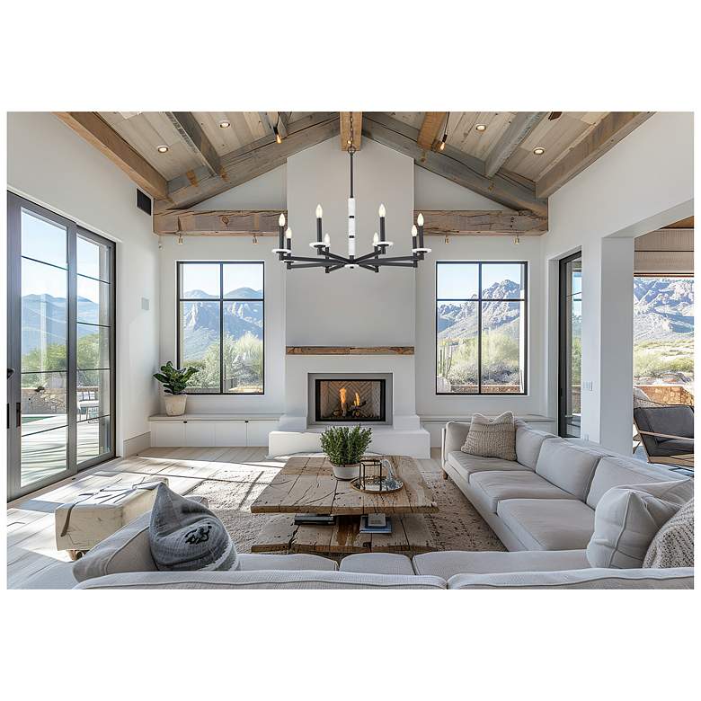 Image 3 Kaden by Z-Lite Matte Black 8 Light Chandelier more views