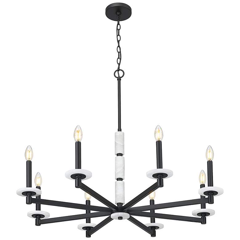 Image 4 Kaden by Z-Lite Matte Black 8 Light Chandelier more views