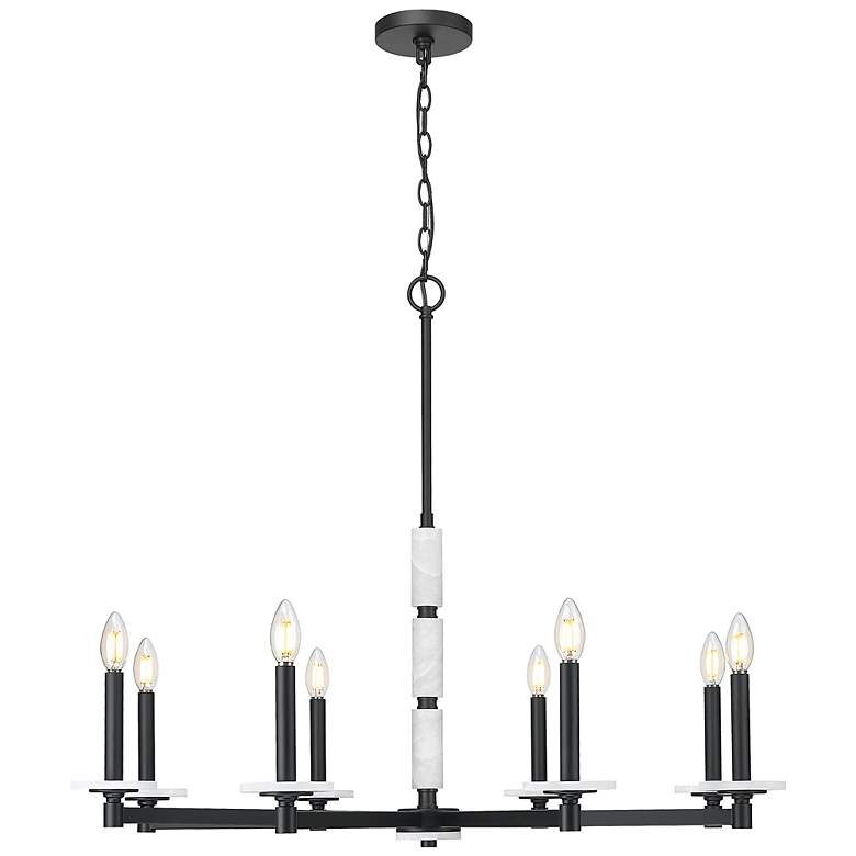 Image 5 Kaden by Z-Lite Matte Black 8 Light Chandelier more views