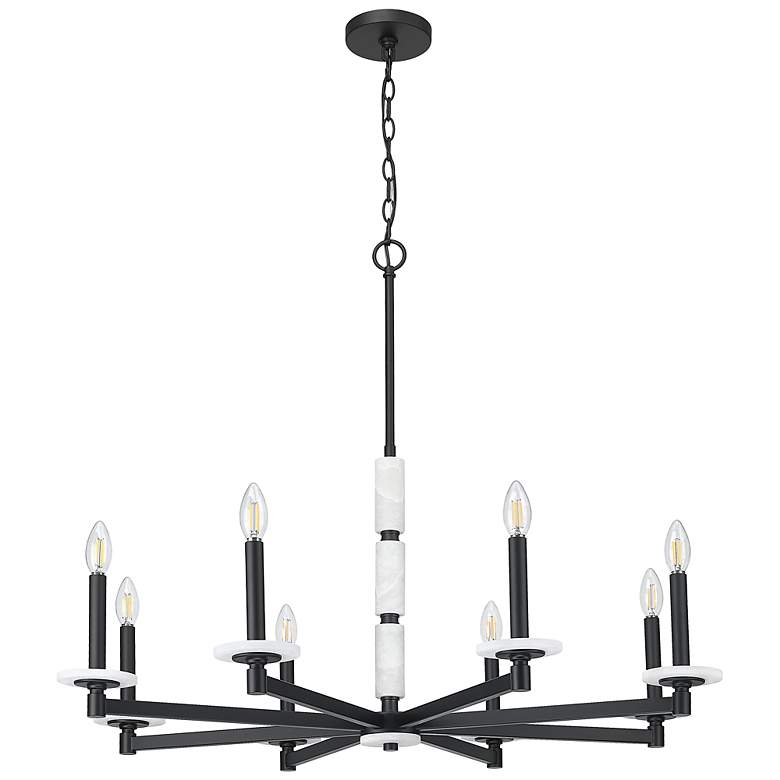 Image 7 Kaden by Z-Lite Matte Black 8 Light Chandelier more views