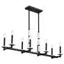 1_Kaden by Z-Lite Matte Black 8 Light Linear Chandelier