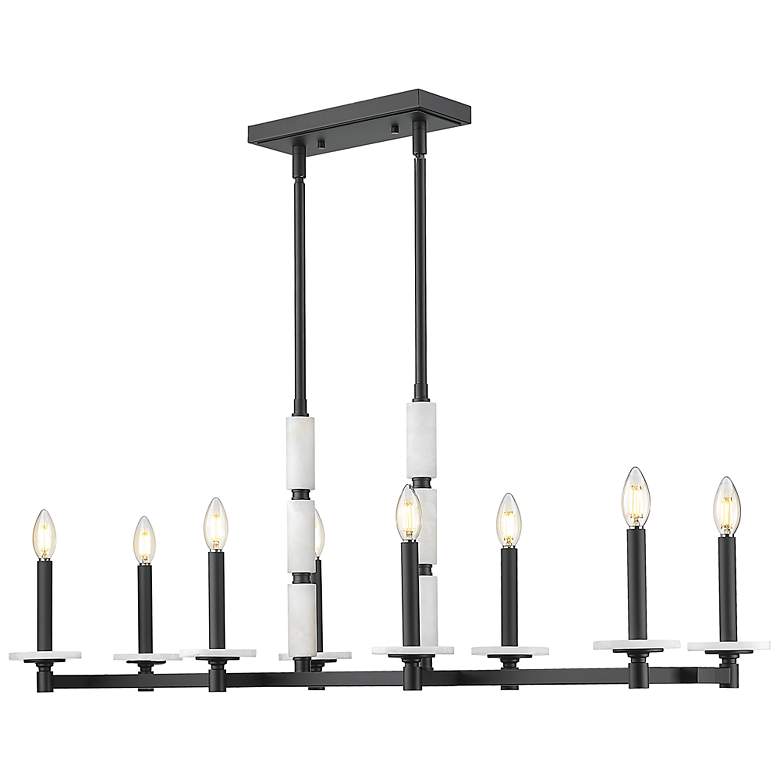 Image 5 Kaden by Z-Lite Matte Black 8 Light Linear Chandelier more views